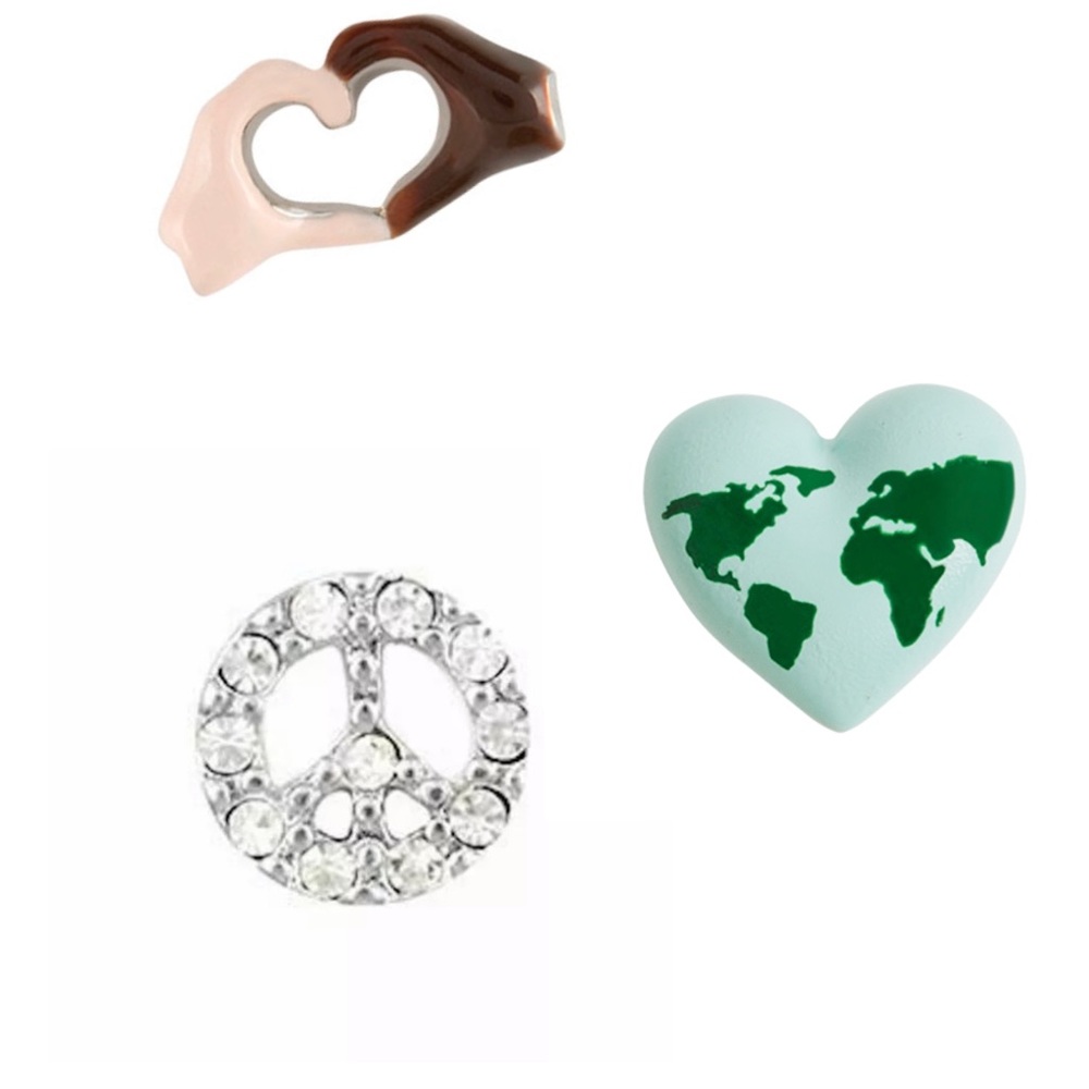 Origami Owl Charm Set - Peace and Equality